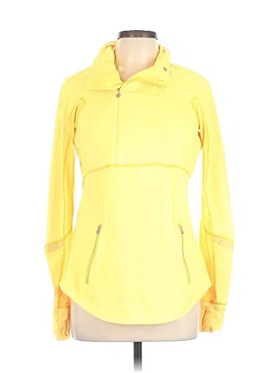 Pre-owned Lululemon Athletica Track Jacket In Yellow