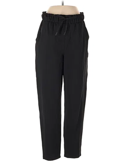 Pre-owned Lululemon Athletica Track Pants In Black