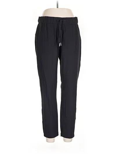 Pre-owned Lululemon Athletica Track Pants In Black