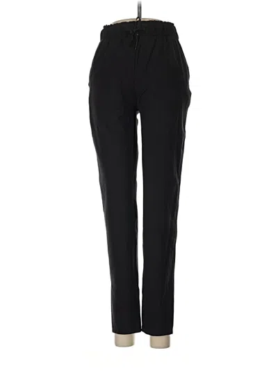 Pre-owned Lululemon Athletica Track Pants In Black