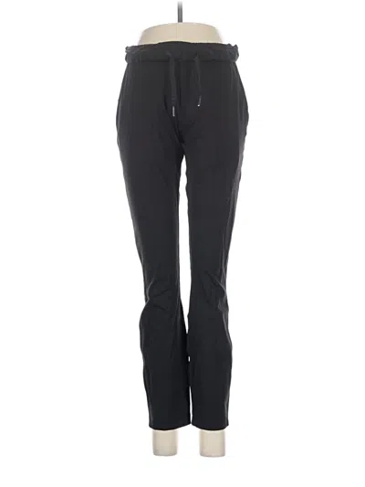 Pre-owned Lululemon Athletica Track Pants In Black