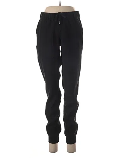 Pre-owned Lululemon Athletica Track Pants In Black