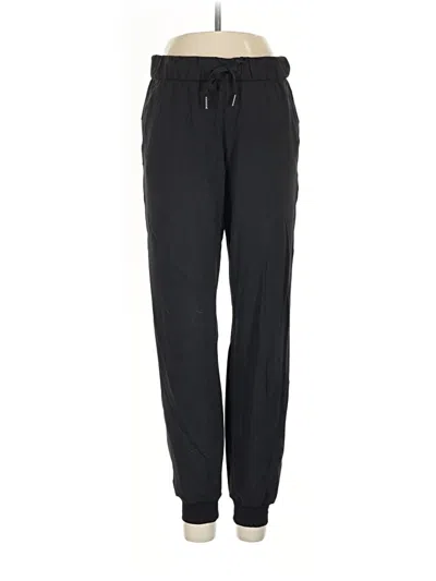 Pre-owned Lululemon Athletica Track Pants In Black