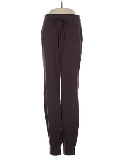 Pre-owned Lululemon Athletica Track Pants In Burgundy
