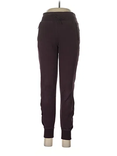 Pre-owned Lululemon Athletica Track Pants In Burgundy