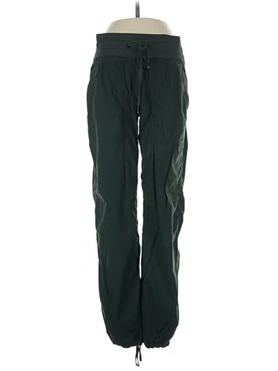 Pre-owned Lululemon Athletica Track Pants In Green