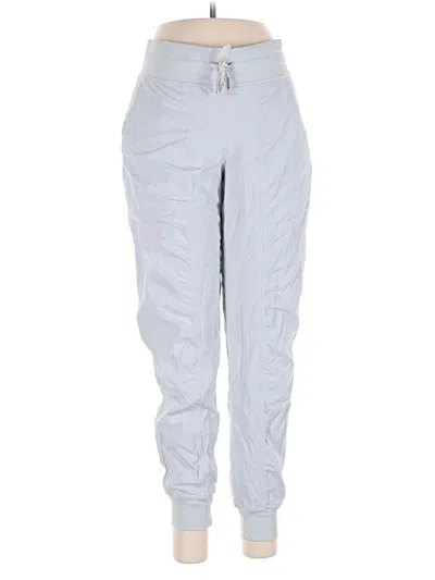 Pre-owned Lululemon Athletica Track Pants In Silver