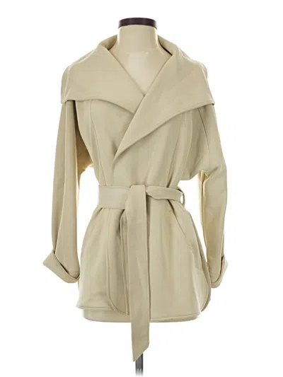 Pre-owned Lululemon Athletica Trenchcoat In Ivory
