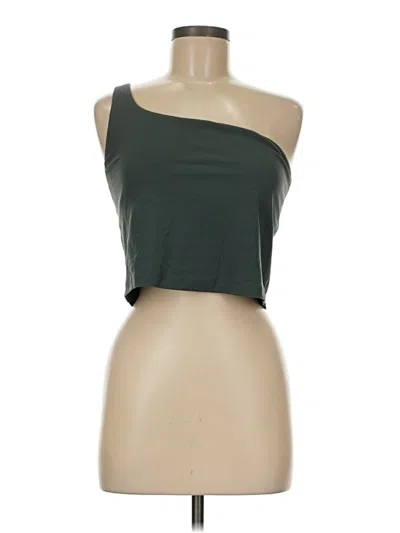 Pre-owned Lululemon Athletica Tube Top Green One Shoulder Neckline Tops