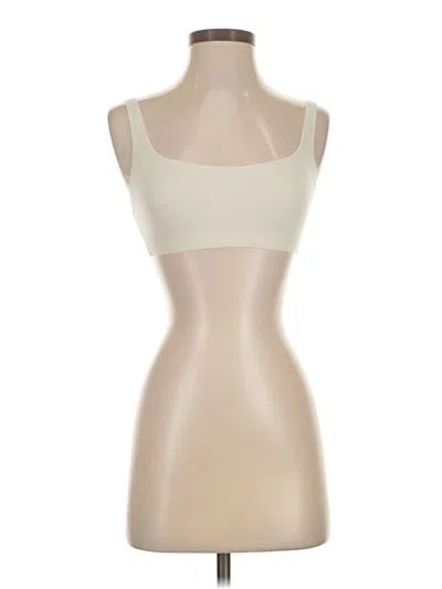 Pre-owned Lululemon Athletica Tube Top Ivory Strapless Neckline Tops In White