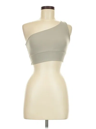 Pre-owned Lululemon Athletica Tube Top Silver Strapless Neckline Tops