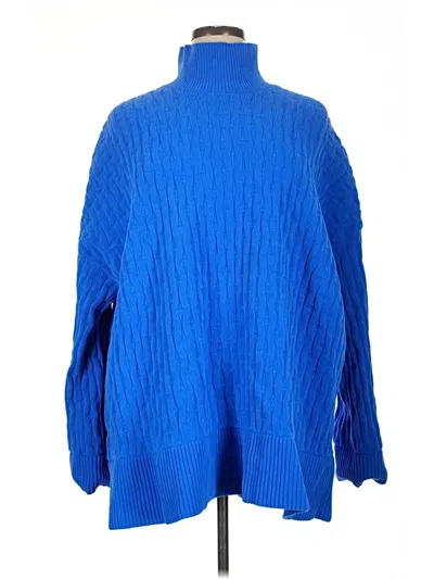 Pre-owned Lululemon Athletica Turtleneck Sweater In Blue