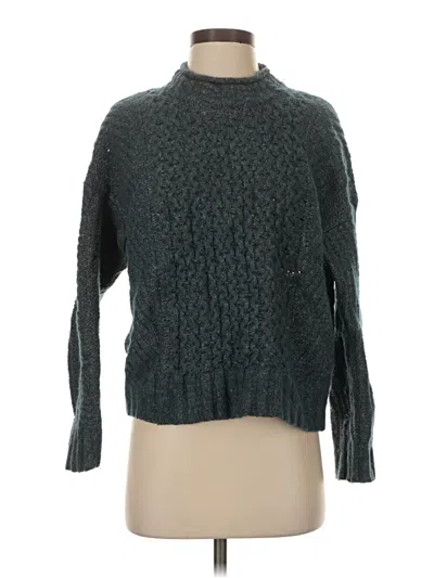 Pre-owned Lululemon Athletica Turtleneck Sweater In Blue