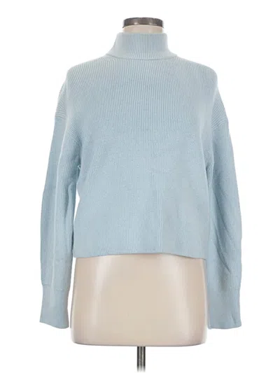 Pre-owned Lululemon Athletica Turtleneck Sweater In Blue