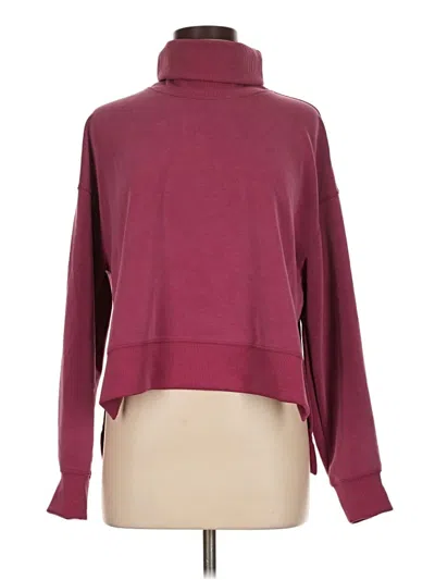 Pre-owned Lululemon Athletica Turtleneck Sweater In Burgundy