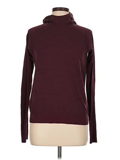 Pre-owned Lululemon Athletica Turtleneck Sweater In Burgundy