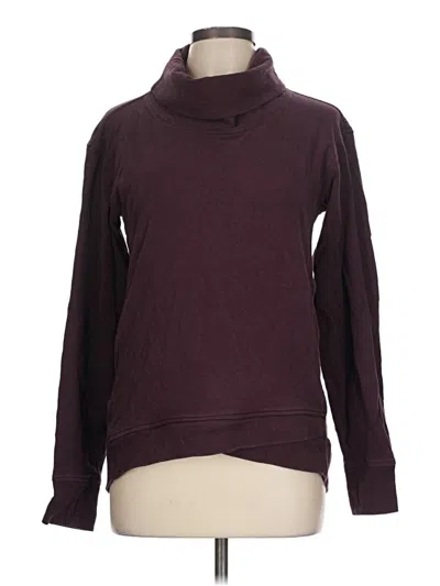 Pre-owned Lululemon Athletica Turtleneck Sweater In Burgundy