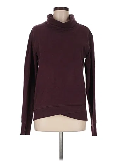 Pre-owned Lululemon Athletica Turtleneck Sweater In Burgundy