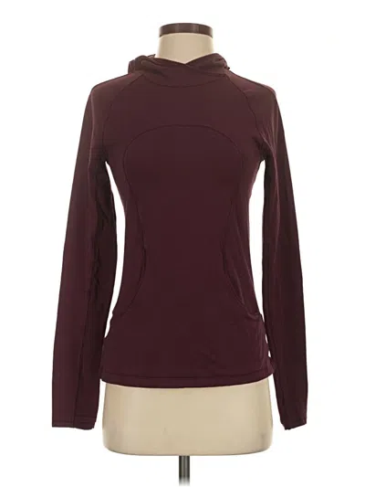 Pre-owned Lululemon Athletica Turtleneck Sweater In Burgundy