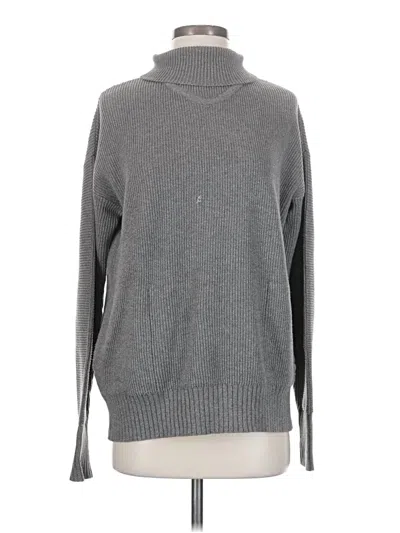 Pre-owned Lululemon Athletica Turtleneck Sweater In Gray