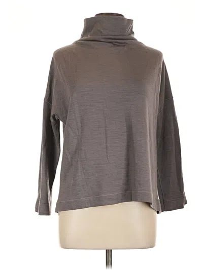 Pre-owned Lululemon Athletica Turtleneck Sweater In Gray