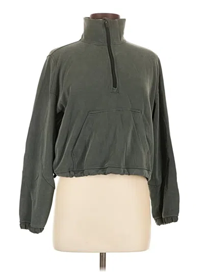 Pre-owned Lululemon Athletica Turtleneck Sweater In Green
