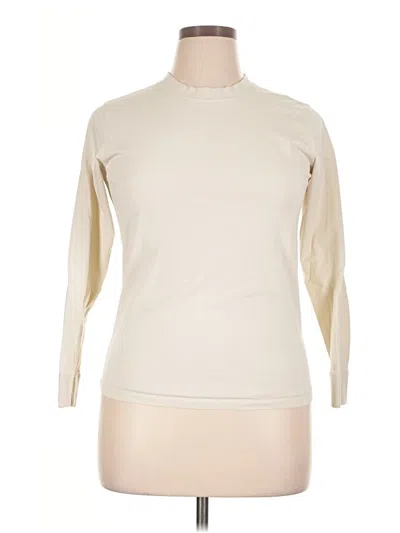 Pre-owned Lululemon Athletica Turtleneck Sweater In Ivory