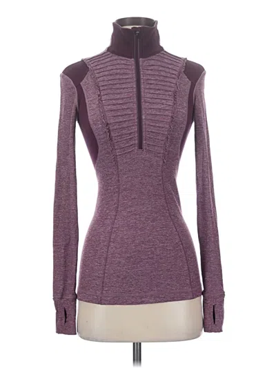 Pre-owned Lululemon Athletica Turtleneck Sweater In Purple