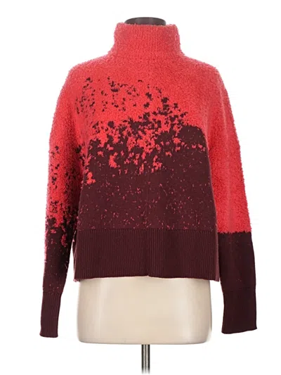 Pre-owned Lululemon Athletica Turtleneck Sweater In Red