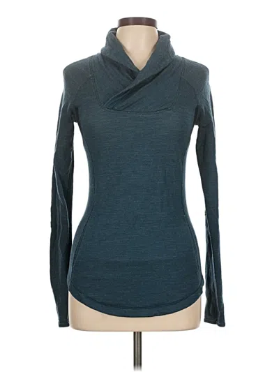 Pre-owned Lululemon Athletica Turtleneck Sweater In Teal