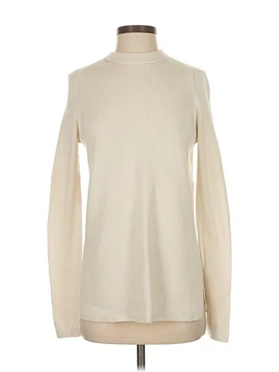 Pre-owned Lululemon Athletica Turtleneck Sweater In White