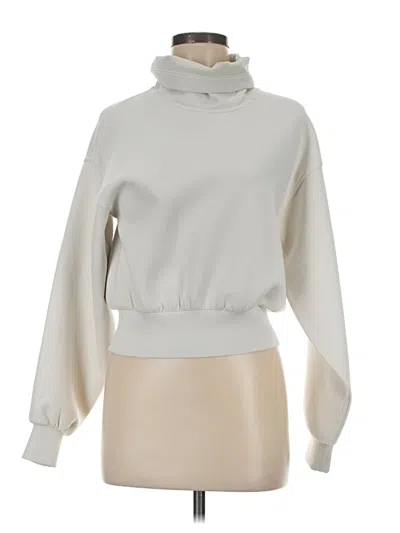 Pre-owned Lululemon Athletica Turtleneck Sweater In White