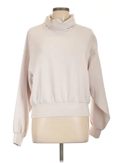 Pre-owned Lululemon Athletica Turtleneck Sweater In White