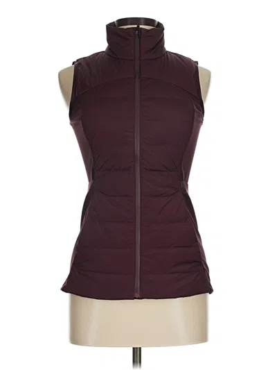 Pre-owned Lululemon Athletica Vest In Burgundy