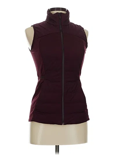Pre-owned Lululemon Athletica Vest In Burgundy