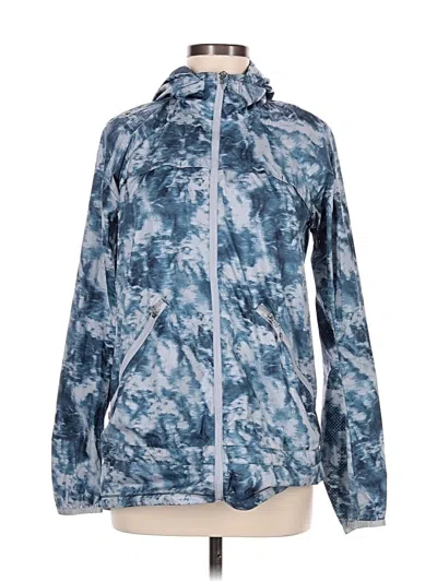 Pre-owned Lululemon Athletica Windbreaker Jacket In Blue