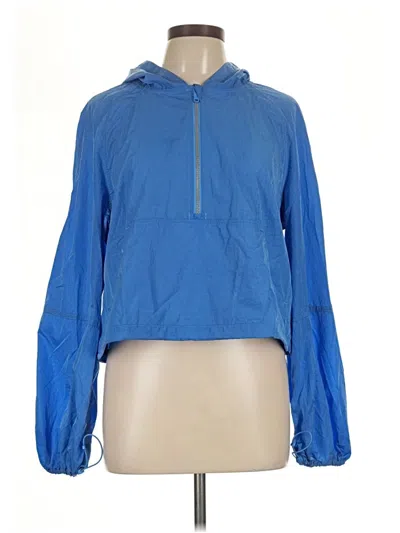 Pre-owned Lululemon Athletica Windbreaker Jacket In Blue