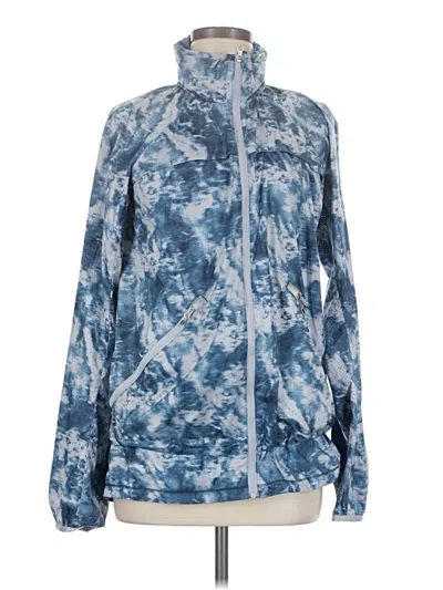 Pre-owned Lululemon Athletica Windbreaker Jacket In Blue