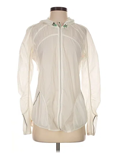 Pre-owned Lululemon Athletica Windbreaker Jacket In Ivory