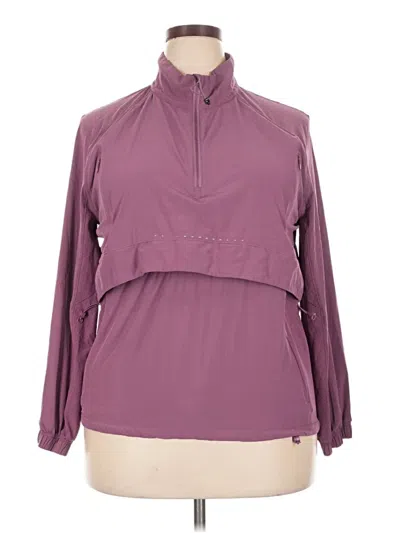 Pre-owned Lululemon Athletica Windbreaker Jacket In Purple