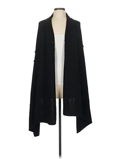 Pre-owned Lululemon Athletica Wool Cardigan Sweater In Black