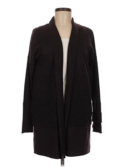 Pre-owned Lululemon Athletica Wool Cardigan Sweater In Black