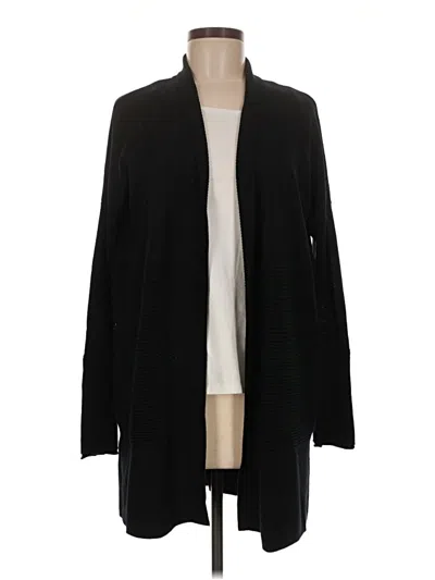 Pre-owned Lululemon Athletica Wool Cardigan Sweater In Black