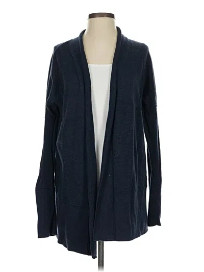Pre-owned Lululemon Athletica Wool Cardigan Sweater In Blue