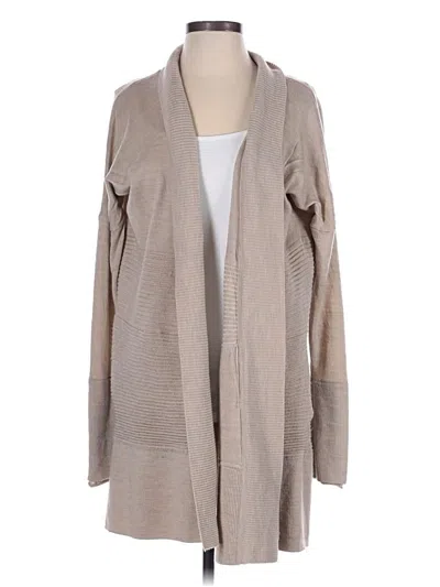 Pre-owned Lululemon Athletica Wool Cardigan Sweater In Brown
