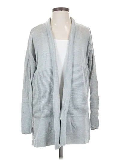 Pre-owned Lululemon Athletica Wool Cardigan Sweater In Gray