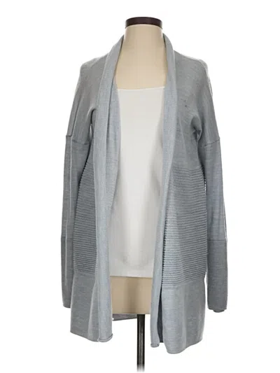 Pre-owned Lululemon Athletica Wool Cardigan Sweater In Gray
