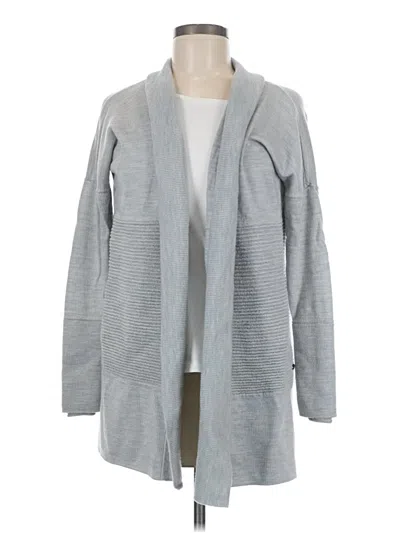 Pre-owned Lululemon Athletica Wool Cardigan Sweater In Gray