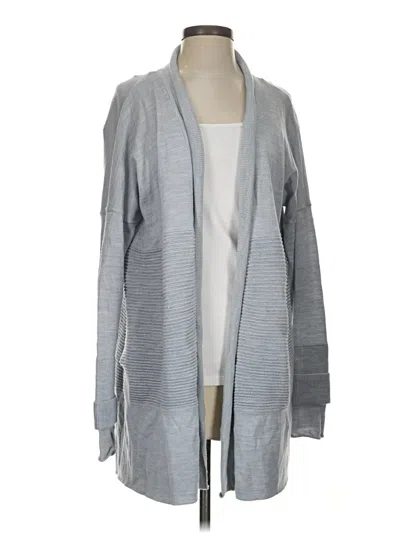 Pre-owned Lululemon Athletica Wool Cardigan Sweater In Gray