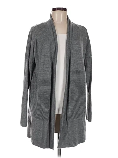 Pre-owned Lululemon Athletica Wool Cardigan Sweater In Gray